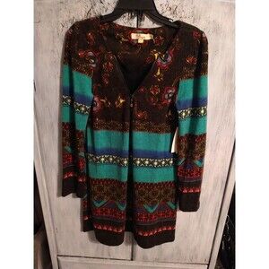 Aryeh Anthropologie  Multicolor Dress Large Nwt Boho Artsy